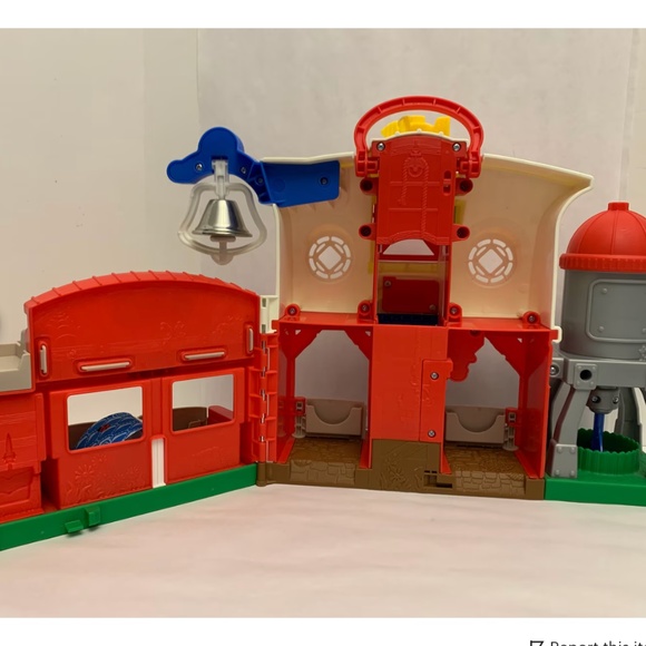 Little People Farm Barn And Silo Sound Works Great Fisher Price Set 2005 - Picture 7 of 7